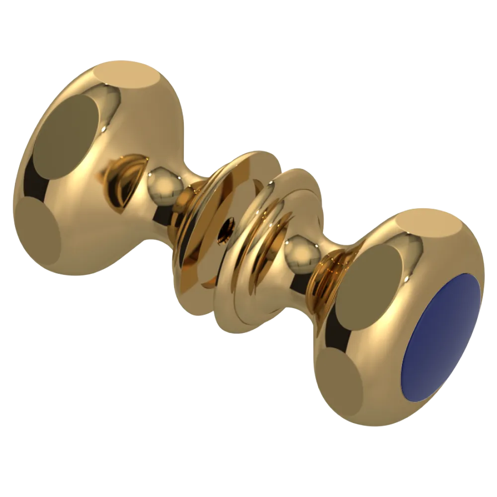 Rubinet Shower Door Knob (set) Gold