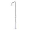 Rubinet Pressure Balance Outdoor Shower with Hand Held Shower & 10" Shower Head - 304 Stainless Steel White