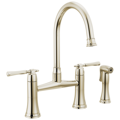 Brizo Bridge Kitchen Faucet With Side Sprayer
