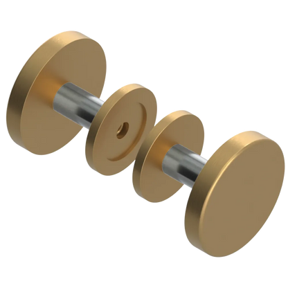 Rubinet Shower Door Knob (set) Satin Gold