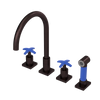 Rubinet Widespread Kitchen Set with Hand Spray Oil Rubbed Bronze