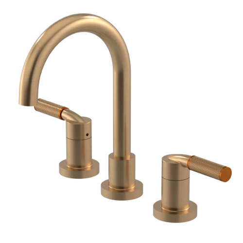 Rubinet Widespread Lav. Set. (less drain) Satin Gold