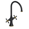 Rubinet Two Handle Single Hole Kitchen Set Matt Black