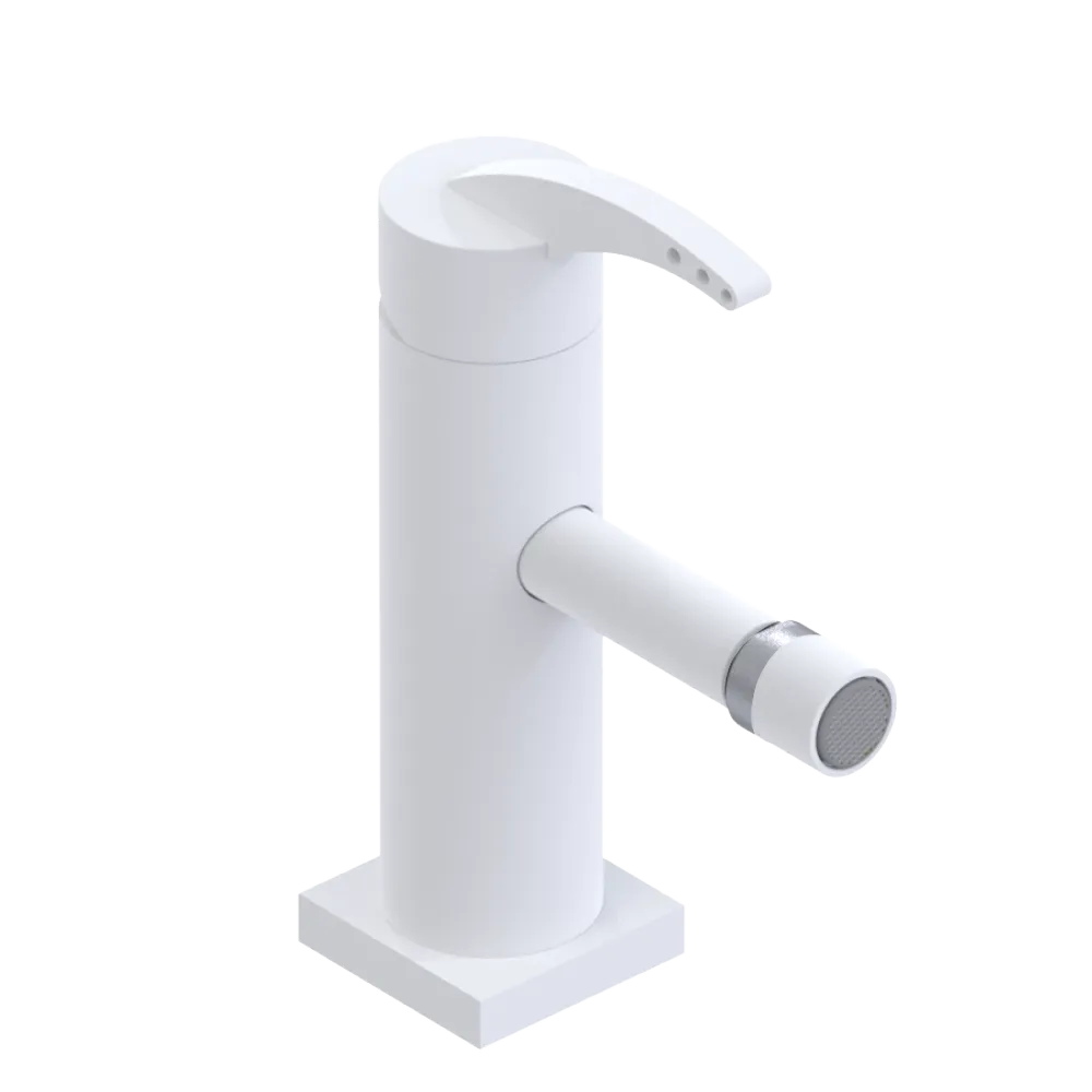 Rubinet Single Control Bidet Fitting (less drain) Matt White