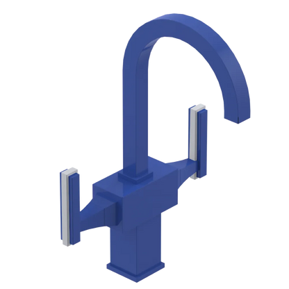 Rubinet Single Hole Dual Handle Lav. Set. (less drain) Blu Jean