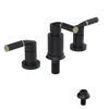 Rubinet Bidet Fitting with Spray, Diverter, and Vacuum Breaker (less drain) Matt Black