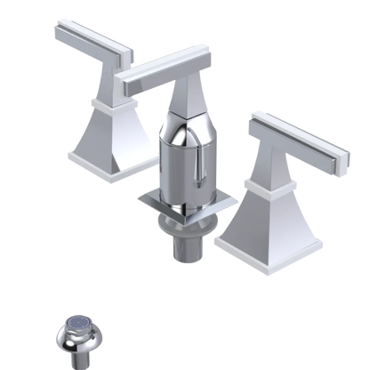 Rubinet Bidet Fitting with Spray, Diverter, and Vacum Breaker (Less Drain) Chrome
