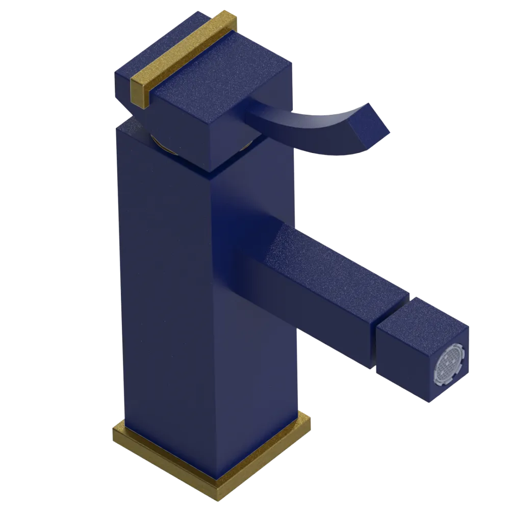 Rubinet Single Control Bidet Fitting (less drain) Midnight Blue