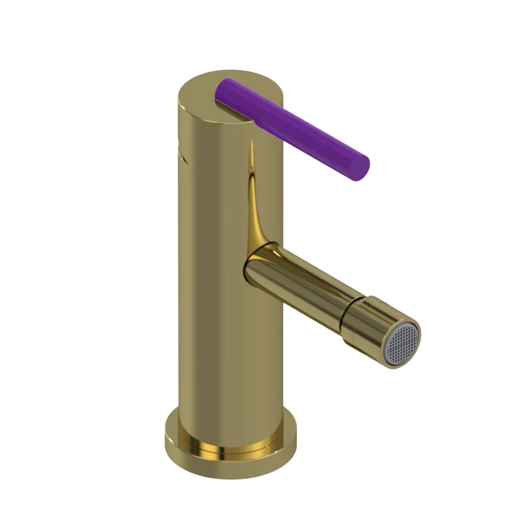 Rubinet Single Control Bidet Fitting (less drain) Natural Brass