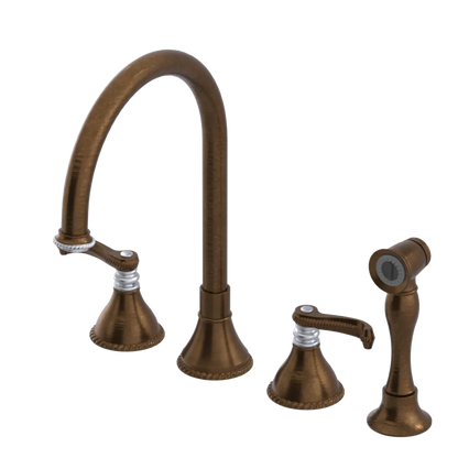 Rubinet Widespread Kitchen Set with Hand Spray Oil Rubbed Bronze