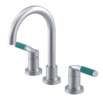 Rubinet Widespread Lav. Set. (less drain) Satin Chrome
