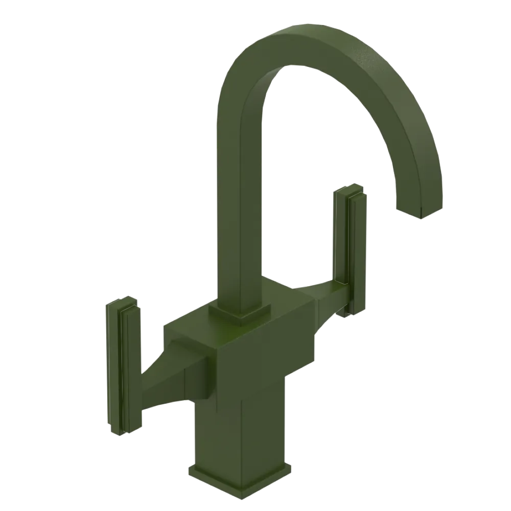 Rubinet Single Hole Dual Handle Lav. Set. (less drain) Green Envy