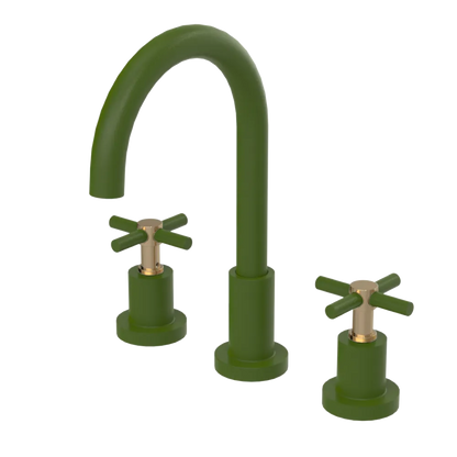Rubinet Widespread Kitchen Set with LaSalle Spout Green Envy