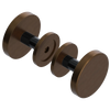 Rubinet Shower Door Knob (set) Tuscan Brass