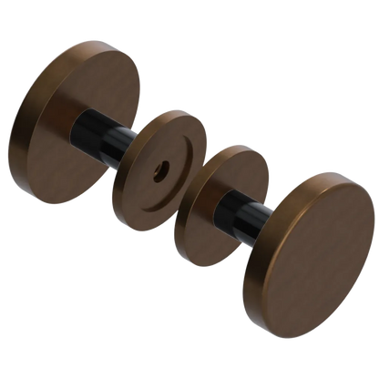 Rubinet Shower Door Knob (set) Tuscan Brass