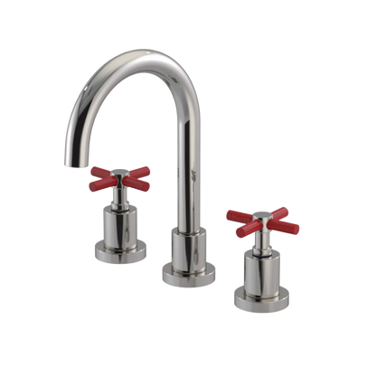 Rubinet Widespread Lav. Set. (less drain) Polished Nickel