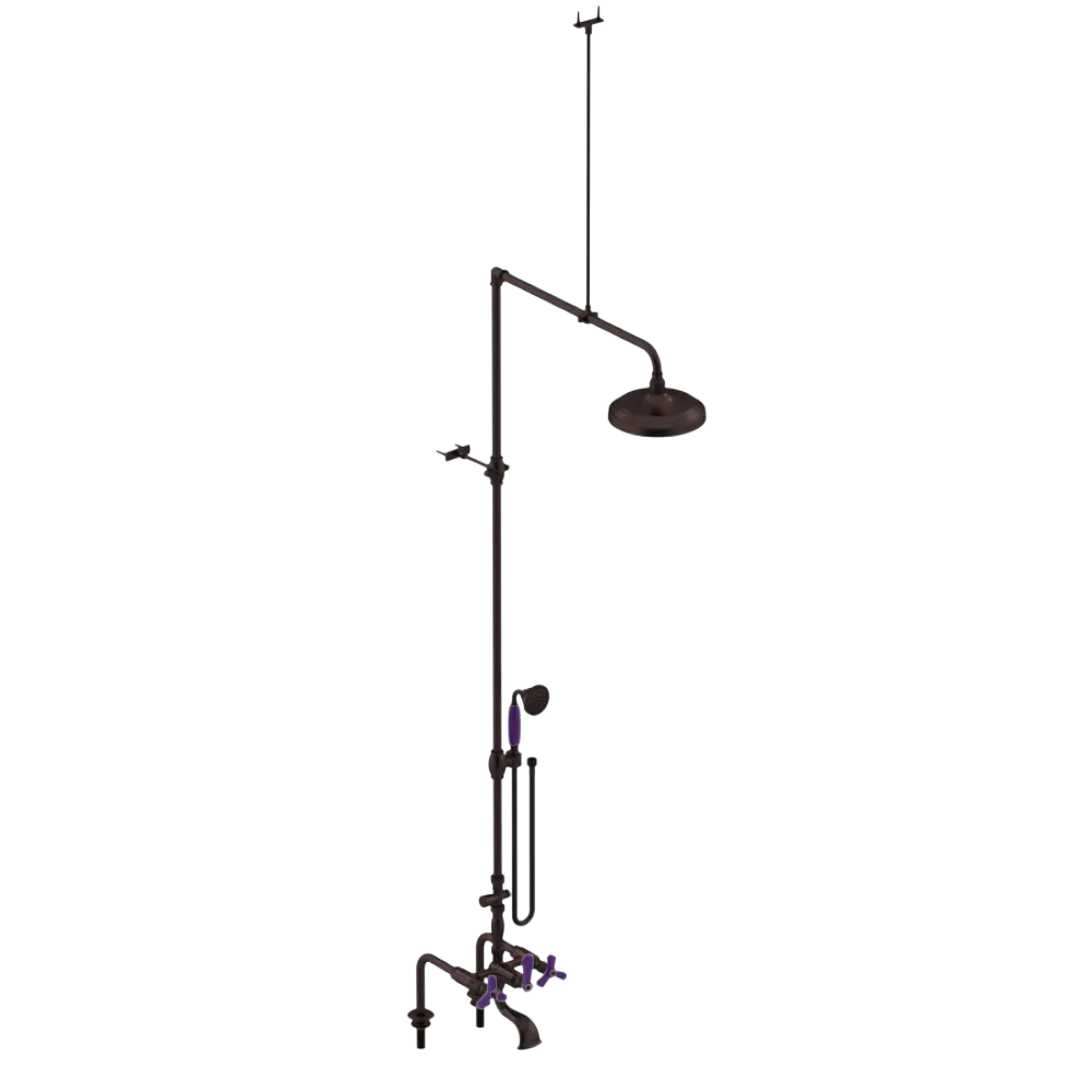 Rubinet Deck Mount Tub & Shower with Hand Held Shower Oil Rubbed Bronze