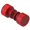Rubinet Shower Door Knob (set) Maroon