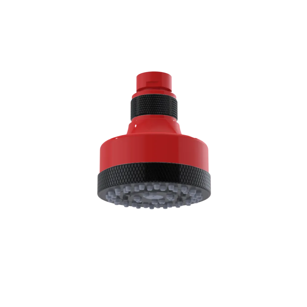 Rubinet 3 FUNCTION SHOWER HEAD Red