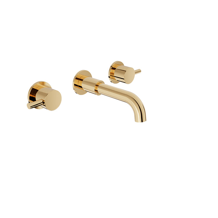 Baril Trim only for two handles wall-mounted lavatory faucet, drain not included