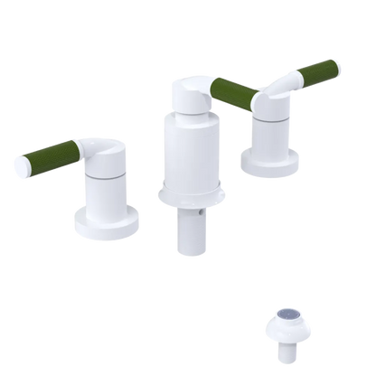 Rubinet Bidet Fitting with Spray, Diverter, and Vacum Breaker (Less Drain) White
