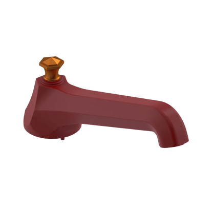 Rubinet Tub Filler Spout Deck Mount Maroon