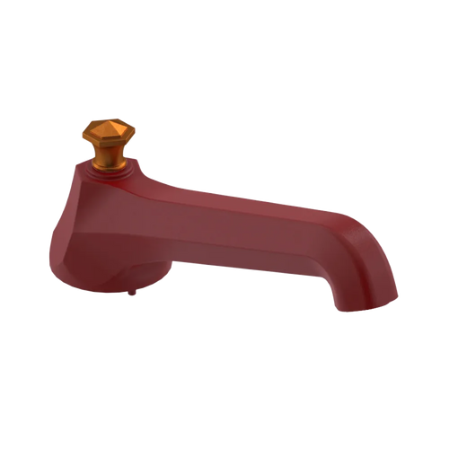 Rubinet Tub Filler Spout Deck Mount Maroon