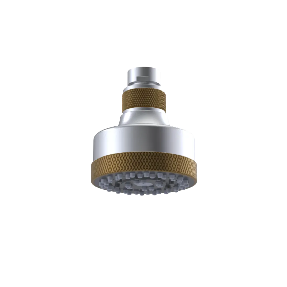 Rubinet 3 FUNCTION SHOWER HEAD Satin Chrome