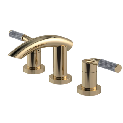 Rubinet Widespread Lav. Set. (less drain) Gold