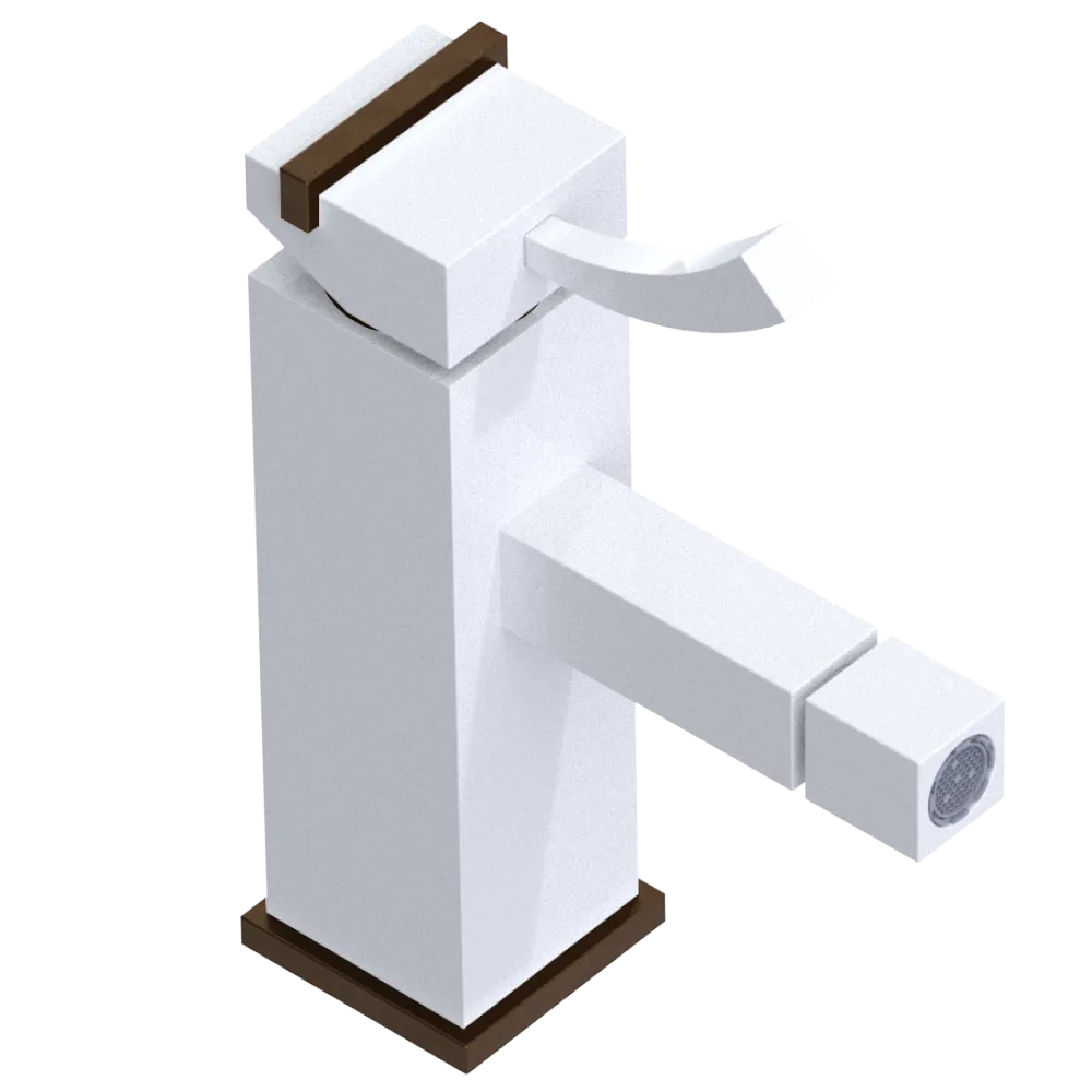 Rubinet Single Control Bidet Fitting (less drain) White