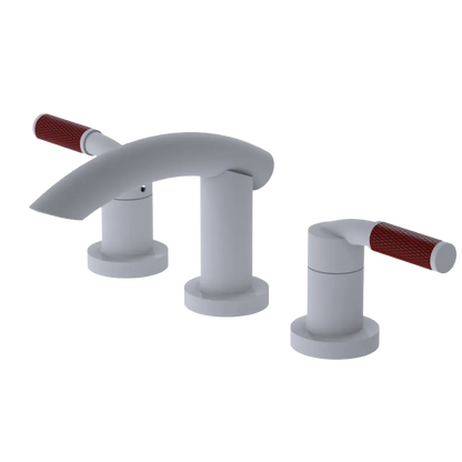 Rubinet Widespread Lav. Set. (less drain) Matt White