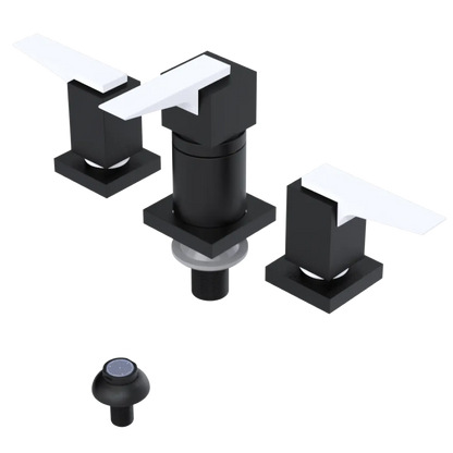 Rubinet Bidet Fitting with Spray, Diverter, and Vacuum Breaker (less drain) Matt Black