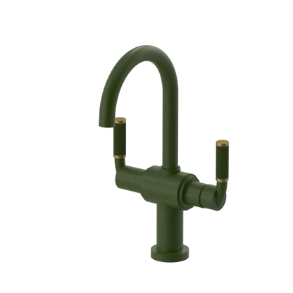 Rubinet Single Hole Dual Handle Lav. Set. (less drain) Green Envy