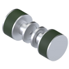 Rubinet Shower Door Knob (set) Satin Chrome