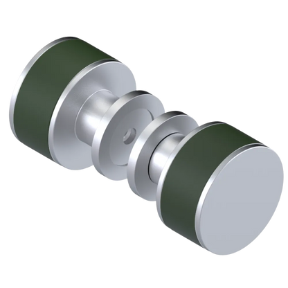 Rubinet Shower Door Knob (set) Satin Chrome