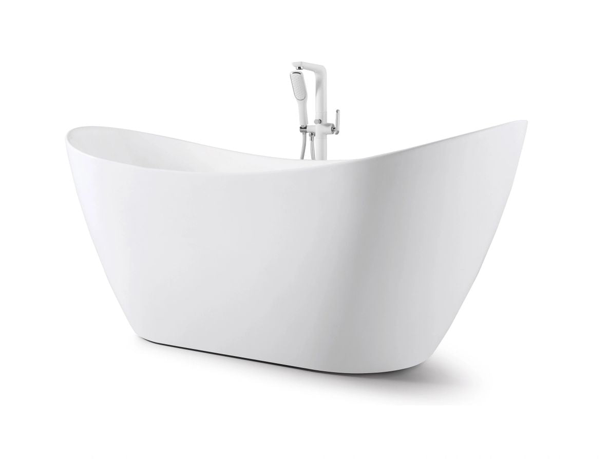 Bliss Matte White 63" x 32" Freestanding Bathtub - FBB6332