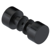 Rubinet Shower Door Knob (set) Matt Black