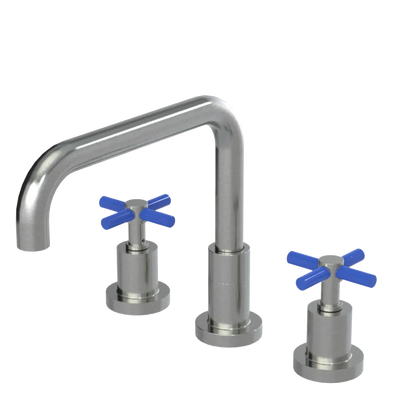Rubinet Widespread Kitchen Set Satin Nickel
