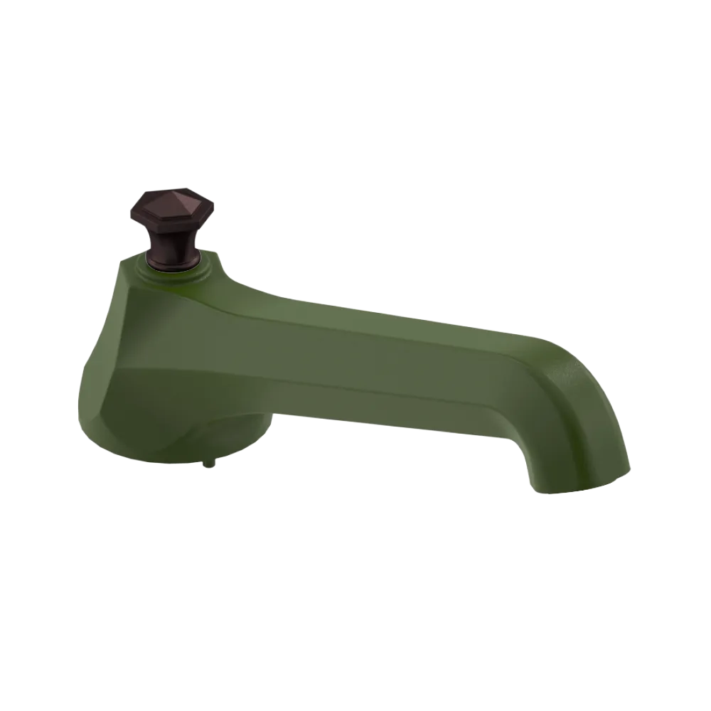 Rubinet Tub Filler Spout Deck Mount Green Envy