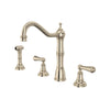 Perrin & Rowe Edwardian™ Two Handle Kitchen Faucet With Side Spray
