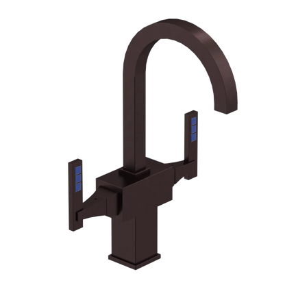 Rubinet Single Hole Dual Handle Lav. Set. (less drain) Oil Rubbed Bronze