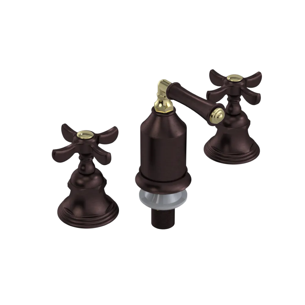 Rubinet Bidet Fitting with Spray, Diverter, and Vacum Breaker (Less Drain) Tuscan Brass