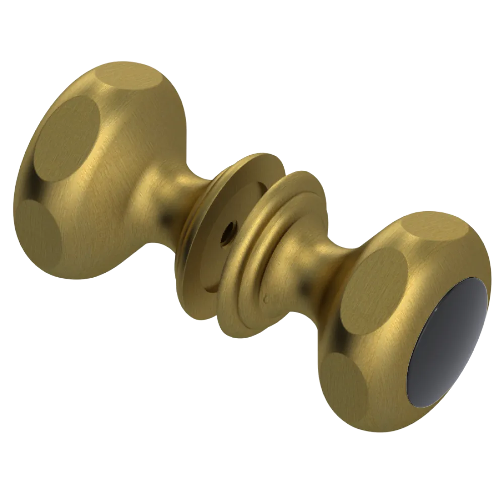 Rubinet Shower Door Knob (set) Antique Brass Matt