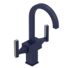 Rubinet Single Hole Dual Handle Lav. Set. (less drain) Midnight Blue