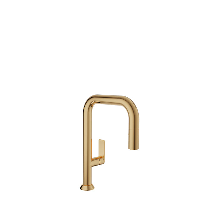 Baril Single-hole bar / prep kitchen faucet with 2-function pull-down spray