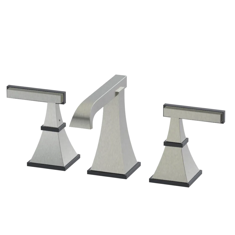 Rubinet Widespread Lav. Set. (less drain) Satin Nickel
