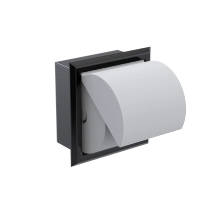 Rubinet RECESSED TOILET PAPER HOLDER Black
