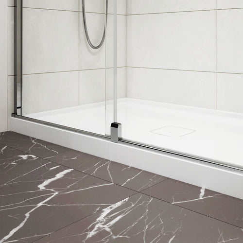 Kalia BALANCIA 48” x 79” sliding shower door with 36” return panel – DR1851/DR1852-115-003/DR1856