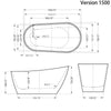 Banana One-Piece Freestanding Bathtub - Golzar Home