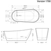 Banana One-Piece Freestanding Bathtub - Golzar Home
